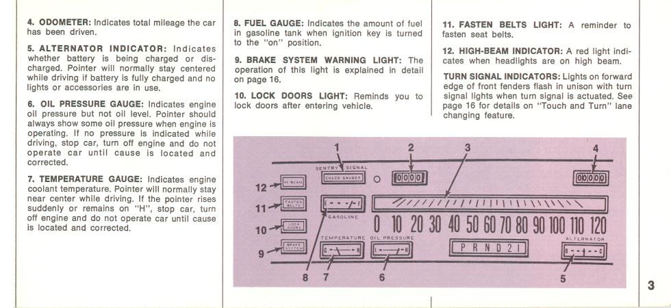 1969 Chrysler Imperial Owners Manual Page 16